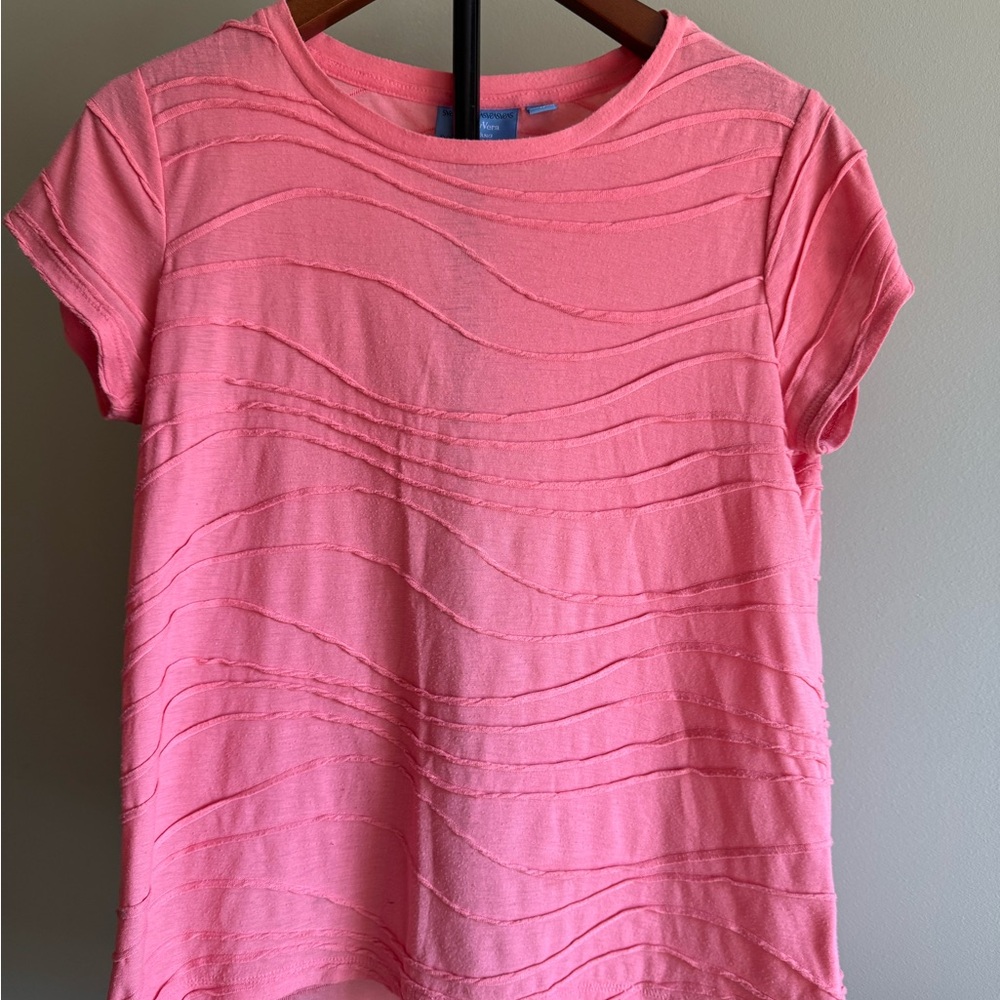 Simply Vera Vera Wang Pink Textured Women's Top